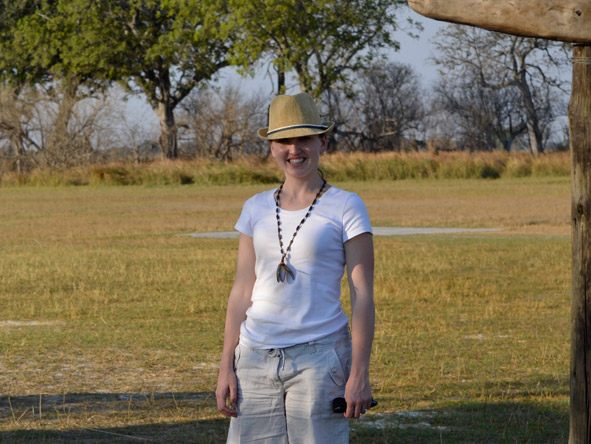 Carlien Parsons - on a walking safari in the Okavango Delta